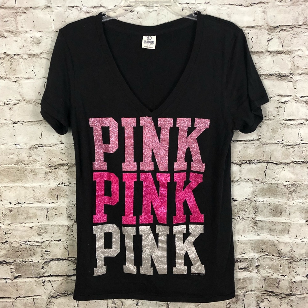 Victoria’s Secret PINK V Neck Tee